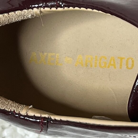 Axel Arigato Patent Leather‎ Lace Up chunky Rubber Sole Sneaker Red Maroon 8.5 - Picture 9 of 12